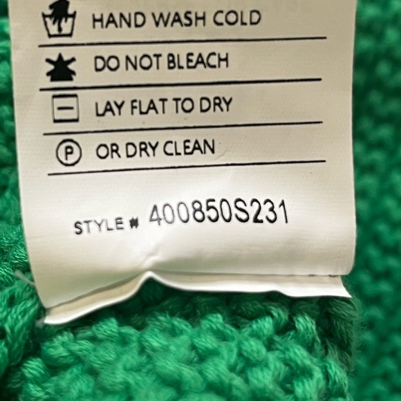 Repeat Green Cotton Rib Knit Cardigan Sweater size XS - Picture 9 of 10